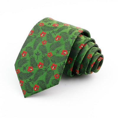 Gravata Flor Verde