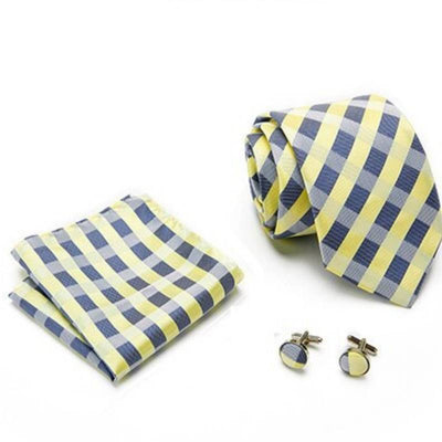 Gravata Amarela E Azul