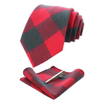 Gravata Cinza E Vermelha