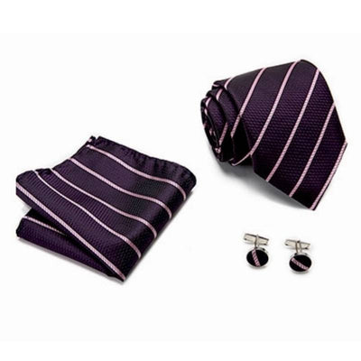 Gravata De Seda Roxa