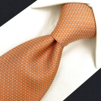 Gravata De Seda Laranja