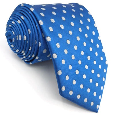 Gravata De Bolinhas Azuis