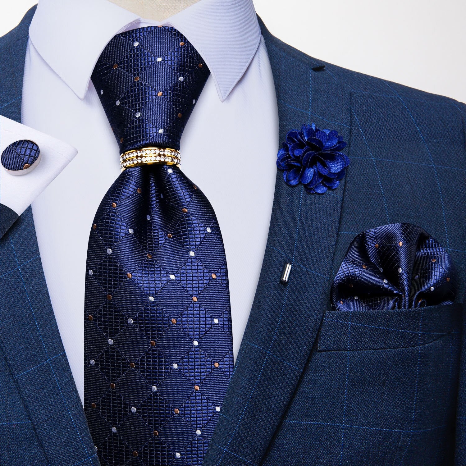 Gravata Masculina Azul Marinho