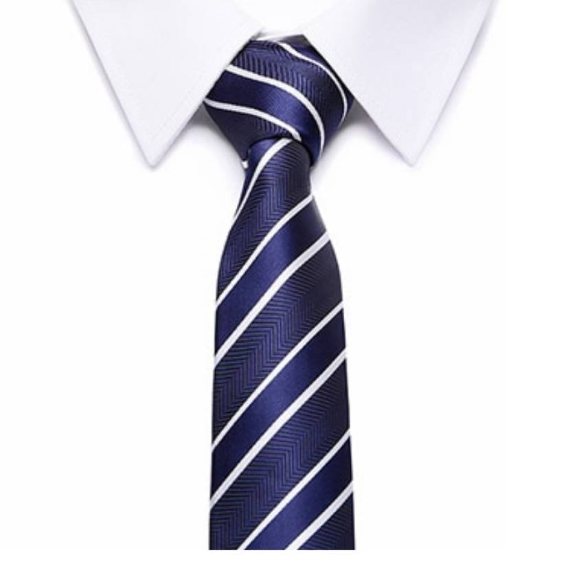 Gravata Listrada Azul