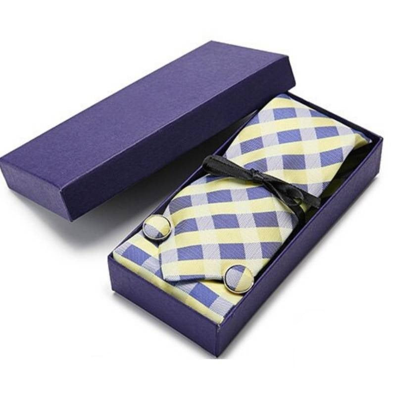 Gravata Amarela E Azul