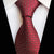 Gravata Vermelha Escura Com Padrão Quadriculado E Mini Bolinhas Brancas