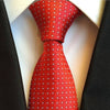Gravata Vermelha Com Mini Pontos Brancos