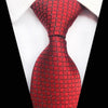 Gravata Vermelha Com Padrão Checkerboard E Mini Pontos Brancos
