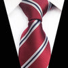 Gravata Vermelha Com Listras Brancas E Pretas