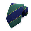 Gravata Listrada Verde E Azul Escuro