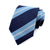 Gravata Azul Marinho Com Listras Azul Céu E Branco