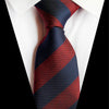 Gravata Azul Marinho Com Listras Vermelhas