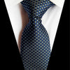 Gravata De Bolinhas Azul Escuro E Azul Celeste