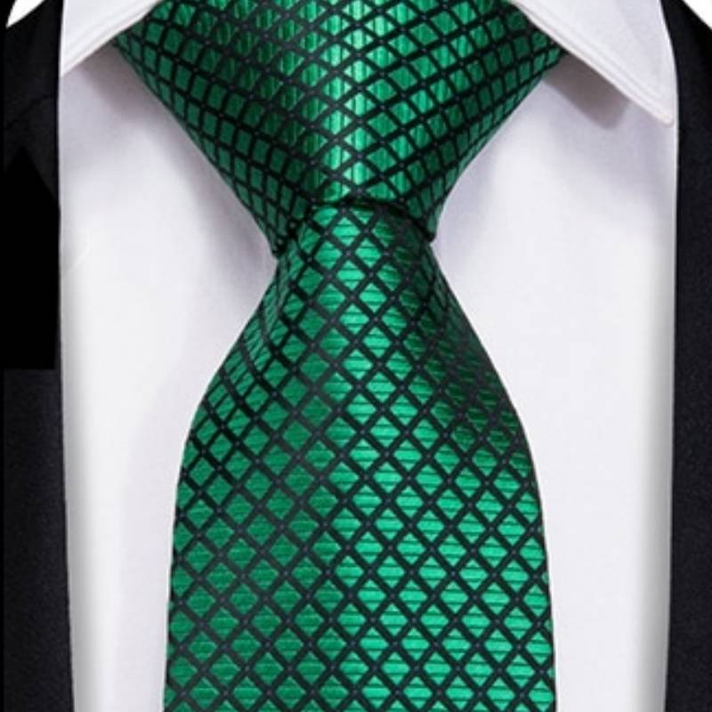 Gravata Preta E Verde
