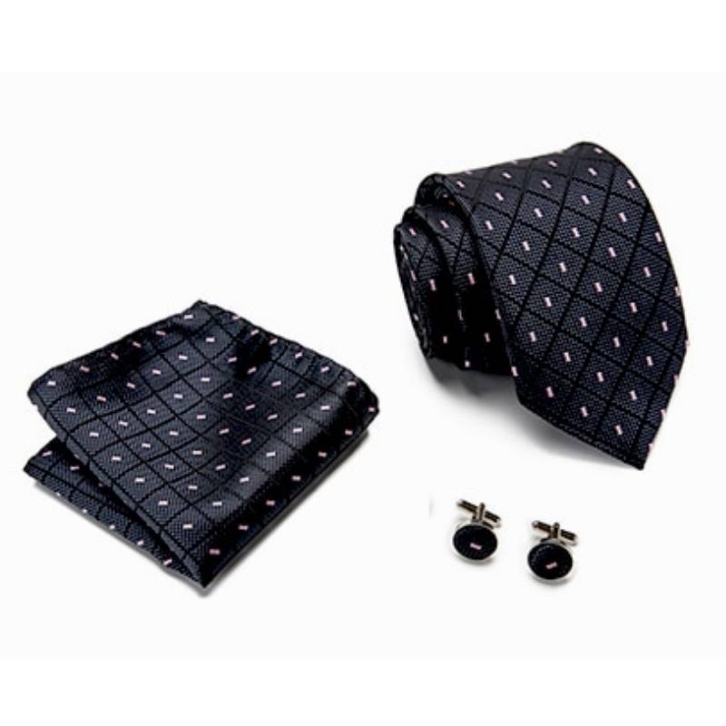 Gravata Cinza E Rosa