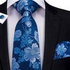 Gravata Flor Azul