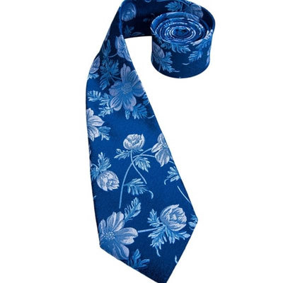 Gravata Flor Azul