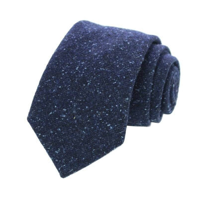 Gravata De Lã Azul Marinho