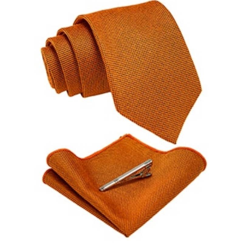 Gravata De Lã Laranja