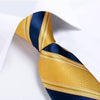 Gravata Azul E Amarela